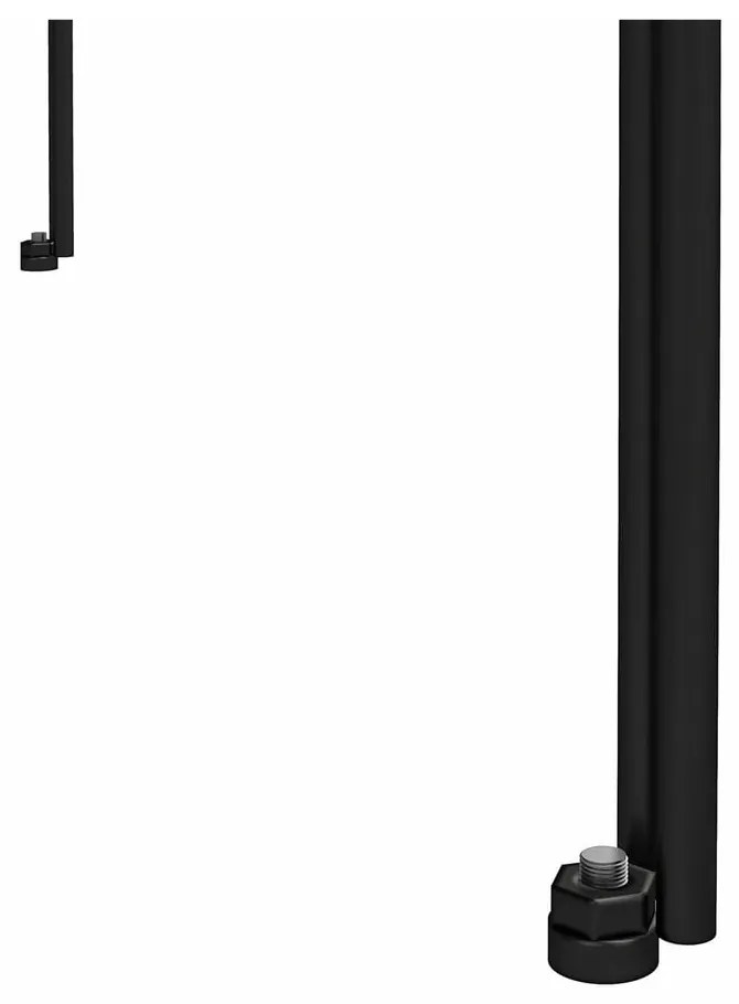 Черна етажерка за книги в дъб 79x117 cm Wainwright - Queer Eye