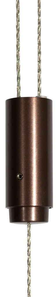 Регулируема висяща лампа тъмен бронз с димируем LED - Lamba