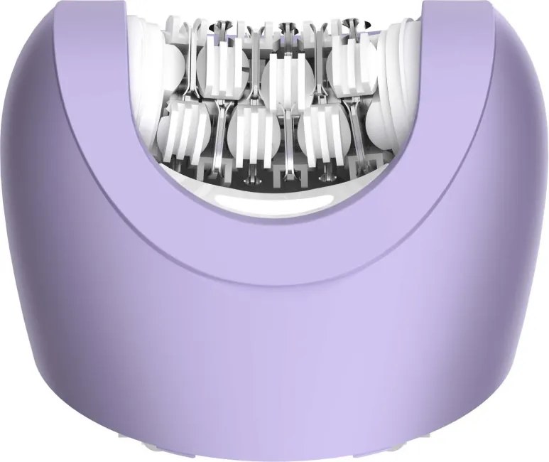 Епилатор Techwood TCO-6007, 2 скорости, LED светлина, Автономност 2 часа, USB-C, IPX7, Бял/Лилав