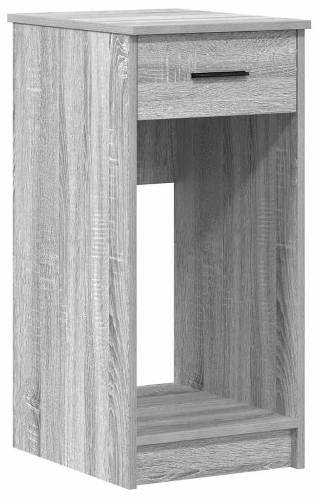 858745 vidaXL Стойка за компютърна кула с чекмедже сив сонома 35x45x77 см