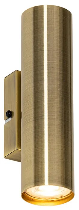 Модерна стенна лампа бронз 2-светлина - Jeana