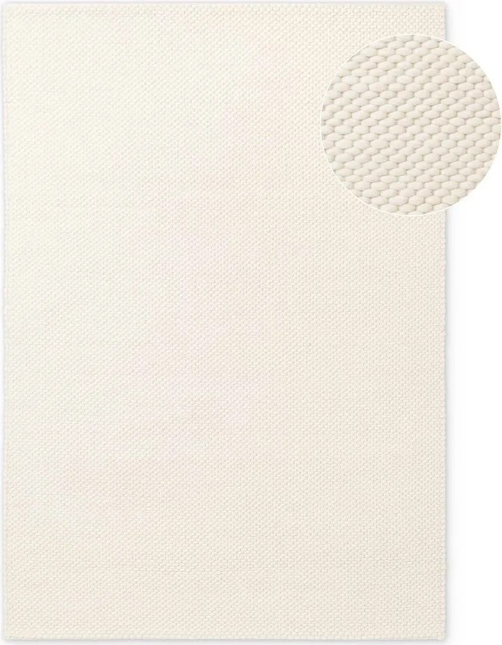 Кремав ръчно изработен вълнен килим 160x230 cm Lyon Beans – Elle Decoration