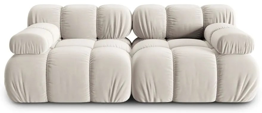 Бежов кадифен модулен диван 188 cm Bellis – Micadoni