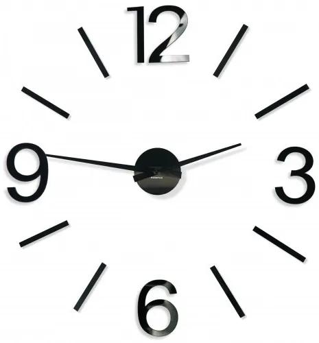 Декоративен стенен часовник в черен цвят