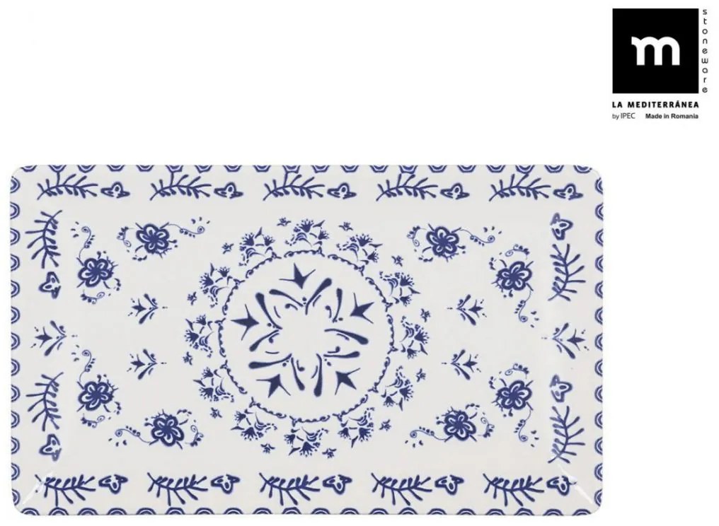 Плато LA MEDITERRANEA Blur, 20x13 cm, Порцелан - 30x8 cm