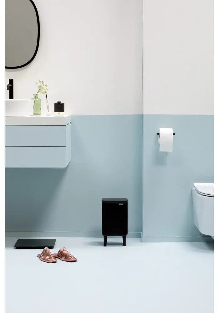 Матово черно стоманено кошче за боклук 4 l Bo Hi – Brabantia