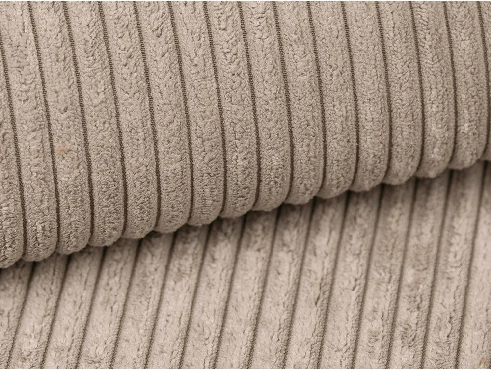 Светлокафяв ъглов диван от рипсено кадифе Campi – Cosmopolitan Design