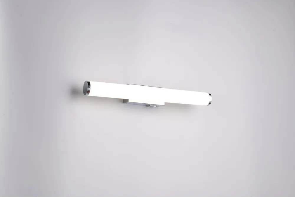 LED стенна лампа в лъскаво сребристо Mattimo – Trio