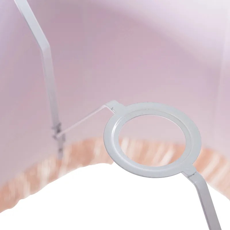 Копринен абажур розов 45/30/44 - Granny