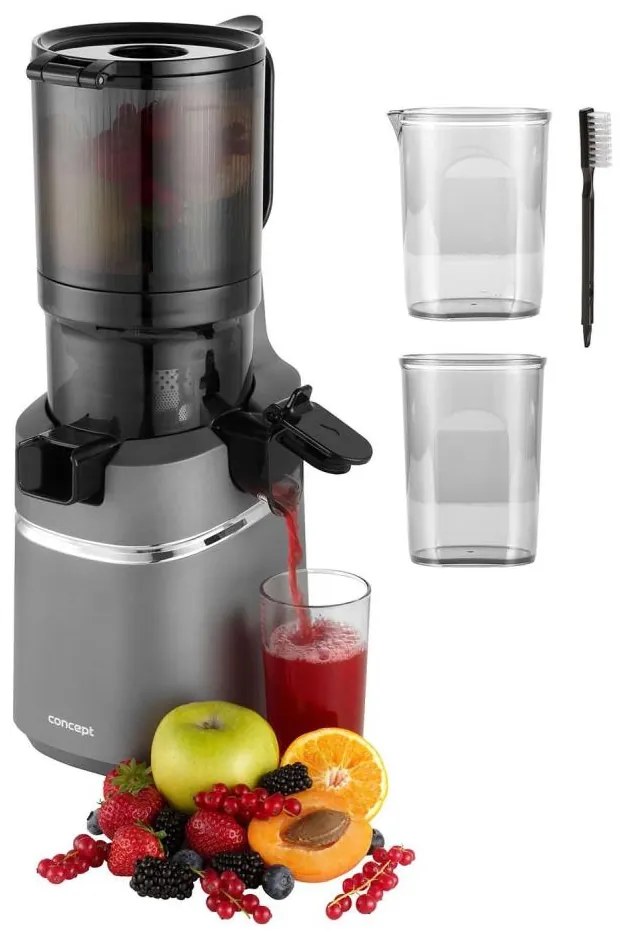 Concept LO7120 - Бавнооборотна сокоизстисквачка JUICY 250W/230V сив