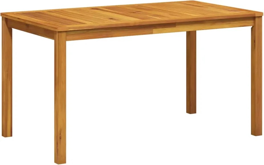 42618 vidaXL Градинска маса, 140x80x74 см, акация масив