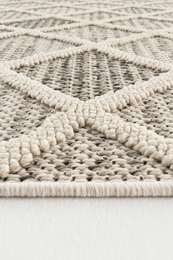 Килим Bukle 1411 - Cream, цвят Кремав, 100 x 350 см