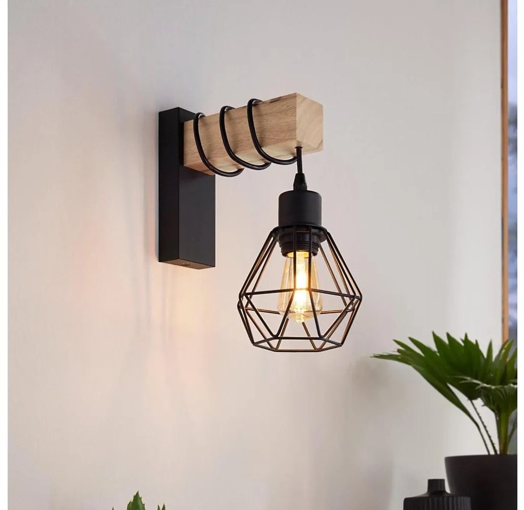 Eglo 44078 - Стенно осветително тяло TOWNSHEND 1xE27/60W/230V