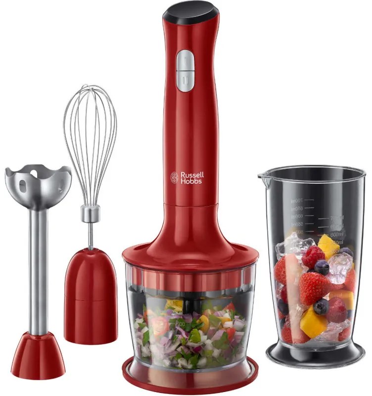 Пасатор, чопър и миксер Russell Hobbs Desire 24700-56, 500W, 2 скорости, Червен