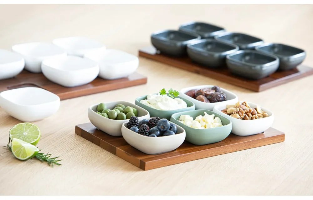 Бял порцеланов комплект от за сервиране 6 бр. Essentials – Ladelle