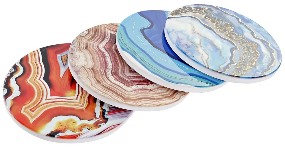 Подложки DKD Home Decor Dolomite (10,8 x 10,8 x 0,7 cm) (4 pcs)