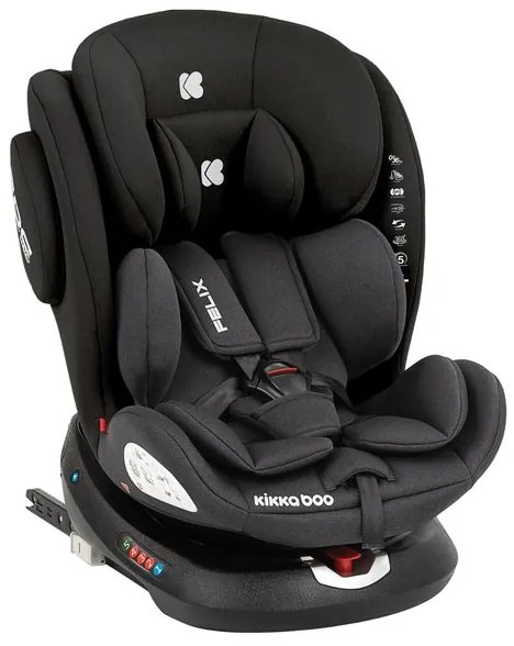 Столче за кола 0-36 кг. Felix ISOFIX KIKKABOO - Black