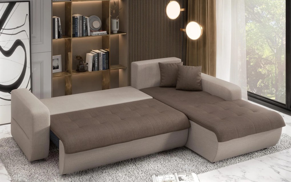 Разтегателен ъглов диван Дарвин