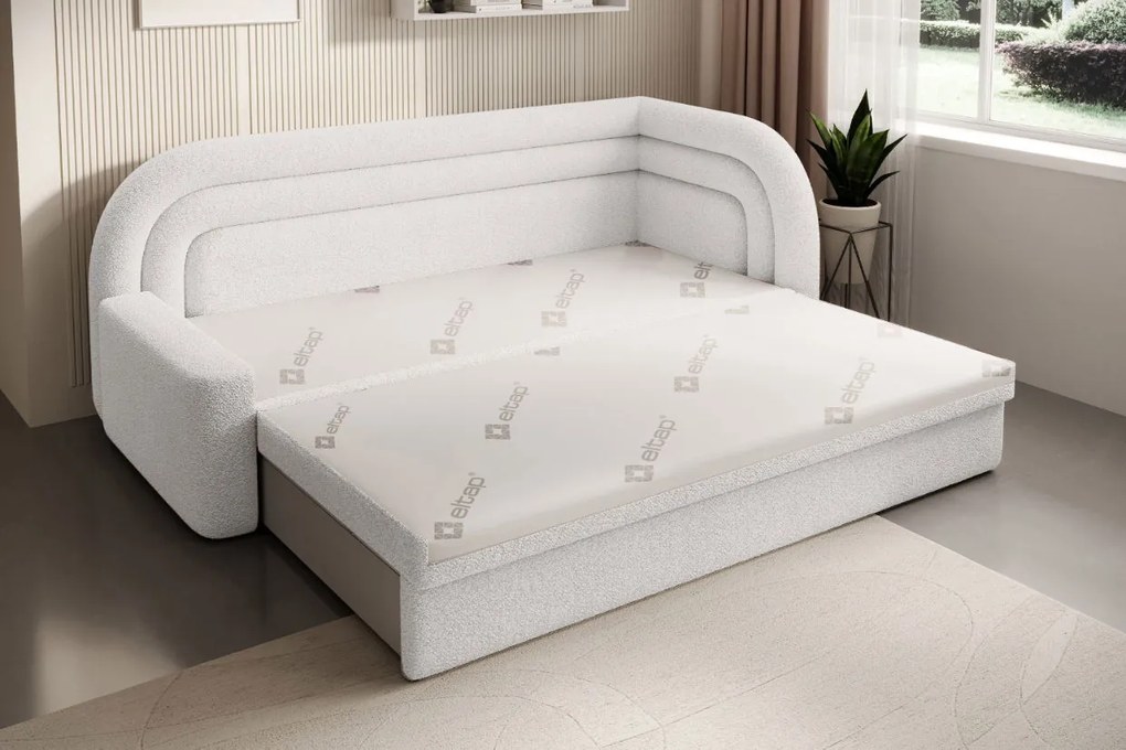 Разтегателно легло Fanuci - Бяло - Дясно