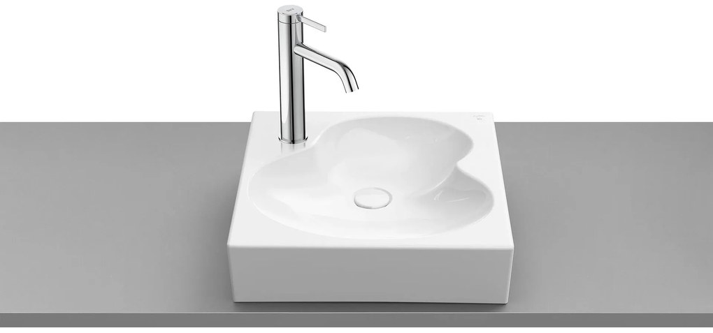 Умивалник върху плот, A327A14000, Roca, порцелан, бял, 41х41х10.5см