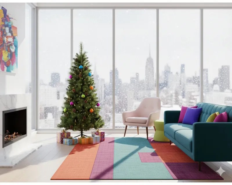 Изкуствена елха с шишарки Everlands Norwich Pine, 150 см, 446 клони, Метална стойка, Зелен