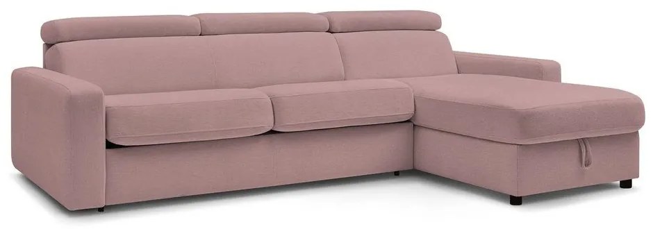 Розов разтегателен ъглов диван (променлив) Monaco – Bobochic Paris