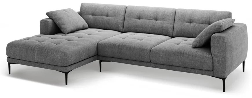Сив ъглов диван (ляв ъгъл) Bemy – Micadoni