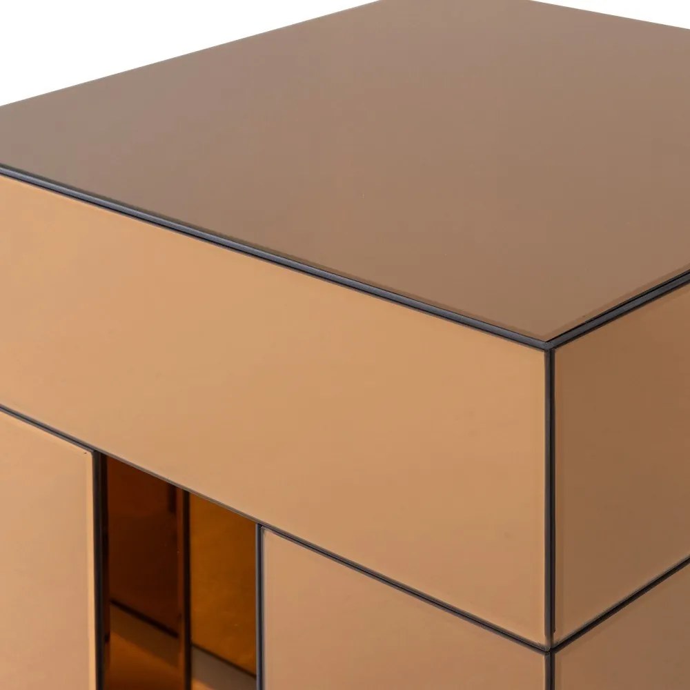 Гланцова странична масичка 45x45 cm Mirrox – WOOOD