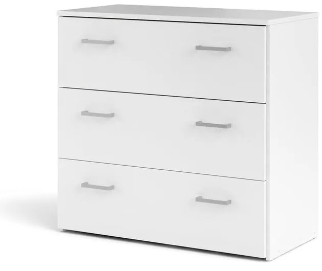 Бял нисък скрин 74x70 cm Space – Tvilum