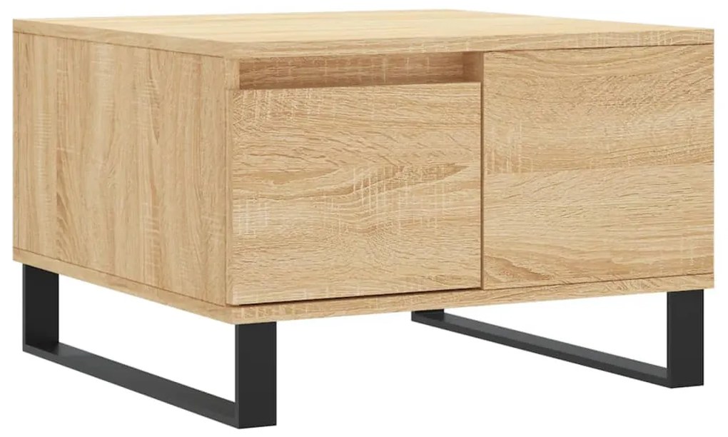 830767 vidaXL Кафе маса, дъб сонома, 55x55x36,5 см, инженерно дърво