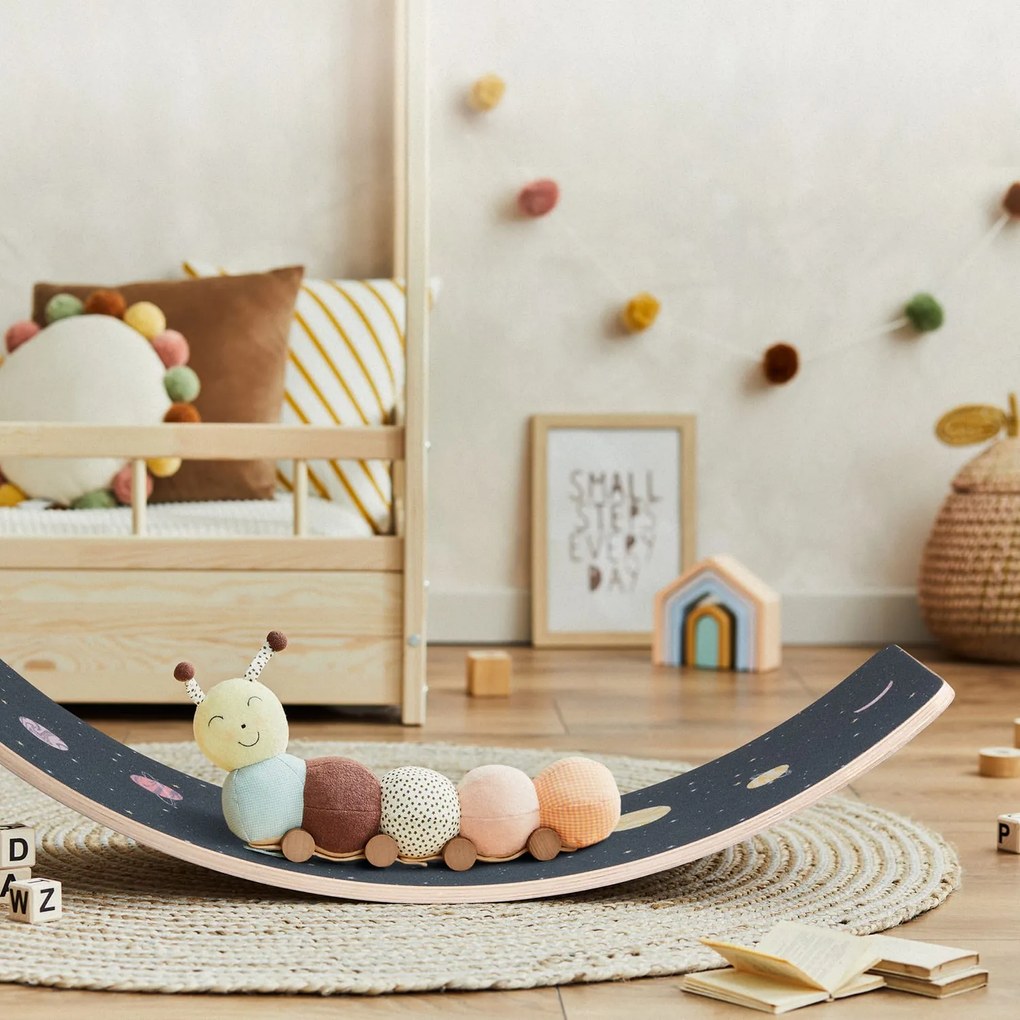 BoarderKING Дъска за балансиране за деца от 3 години с нехлъзгава повърхност.