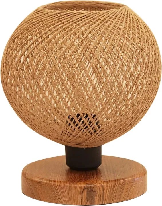 Масичка с нишка/Mdf Bonnie E27 в натурален/кафяв цвят 19x15x22см.