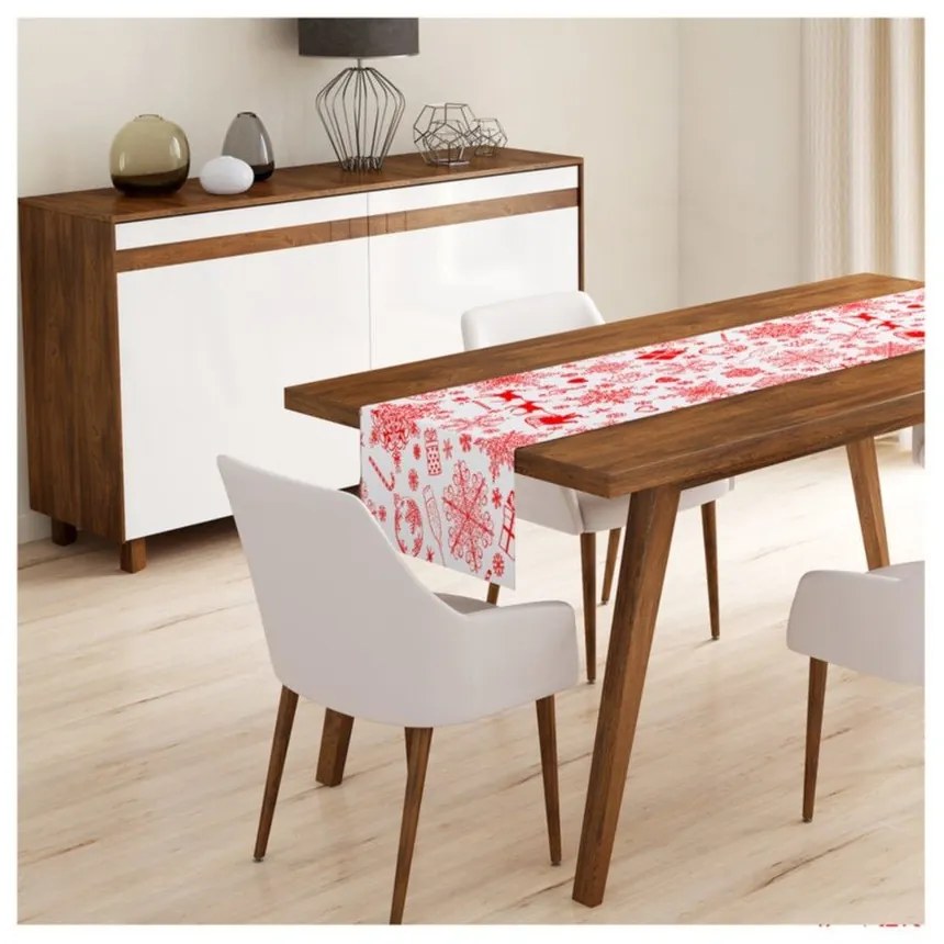 Комплект от 4 коледни калъфки за възглавници и покривка за маса Nordic Knit - Minimalist Cushion Covers