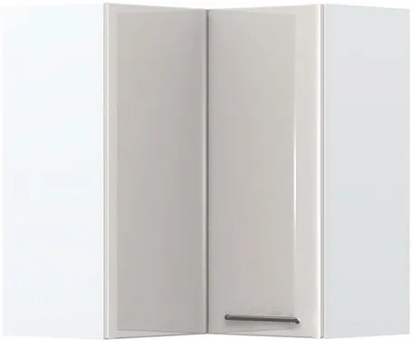 Висящ ъглов шкаф Modena V7-UG-2K-White - Gray light