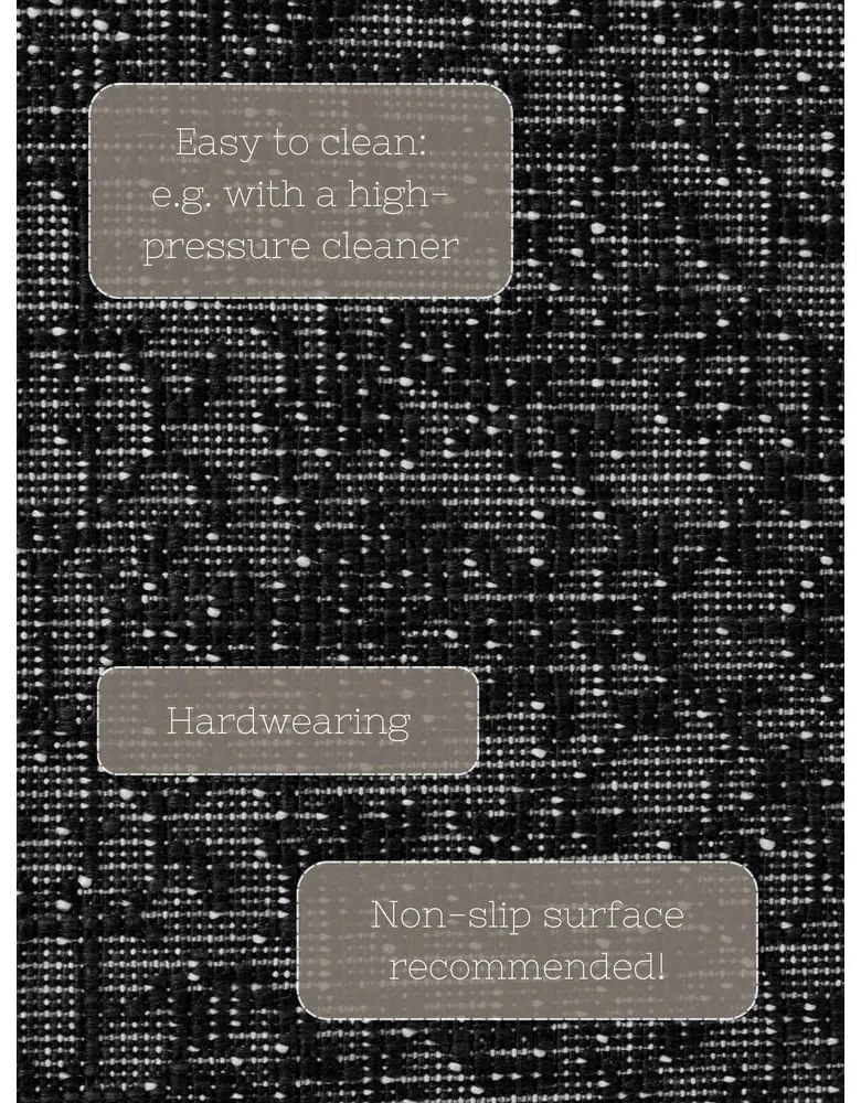 Черно-бялa пътека за открито и закрито 80x250 cm Duet Kona – NORTHRUGS