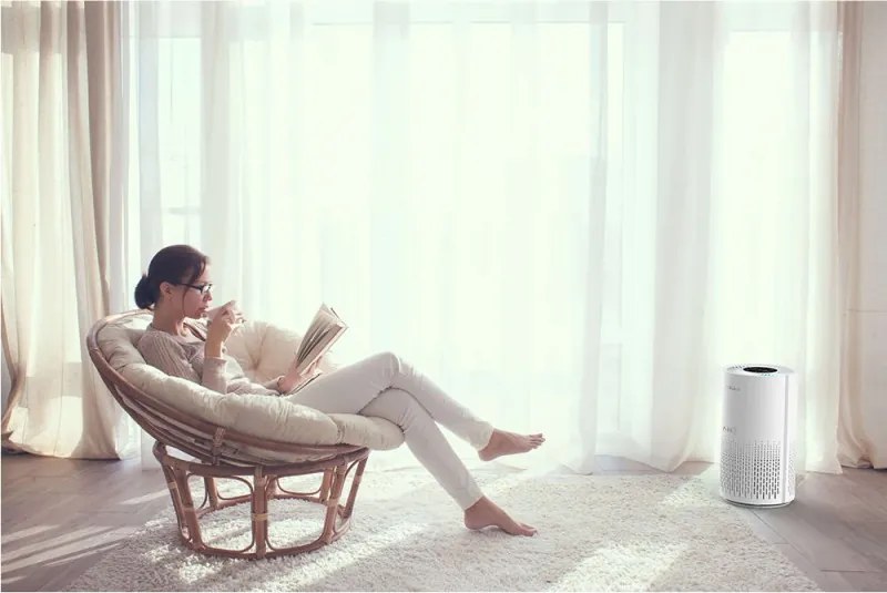 Пречиствател на въздух Tesla Тара Lite 3, 30W, HEPA филтър, Таймер, До 12 м2, Бял