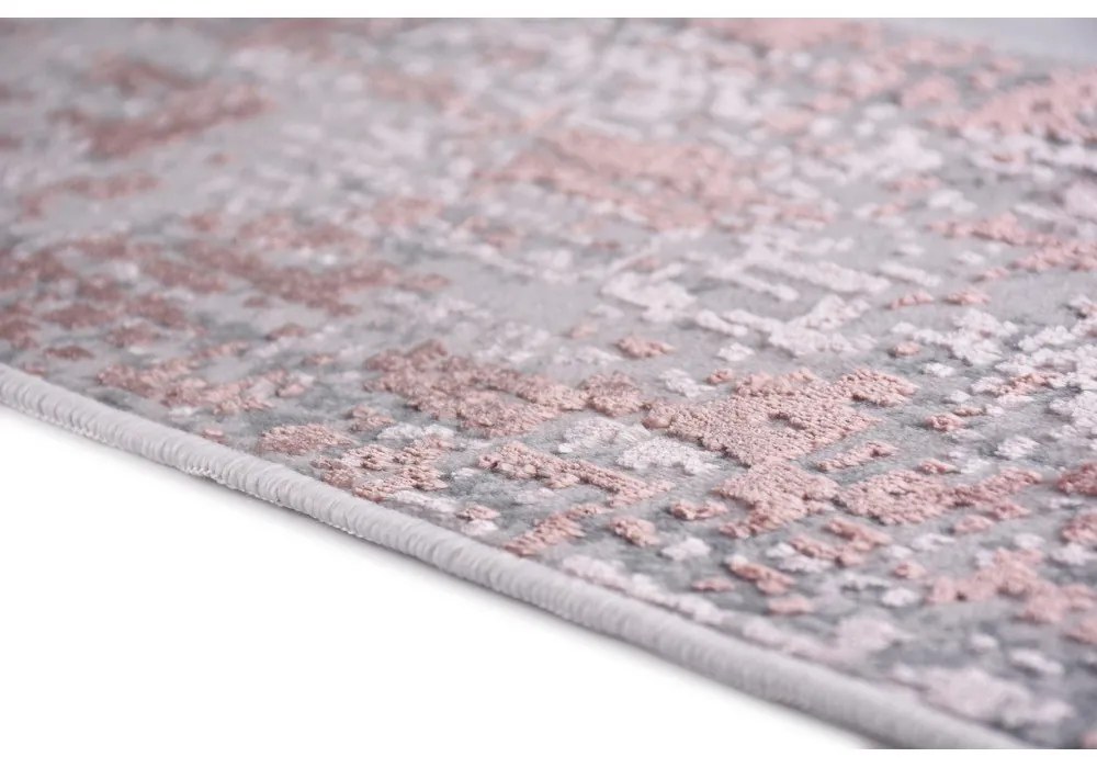 Розово-сиви памучни килими за стълби в комплект от 16 бр. 25x65 cm Milano Pembe – Vitaus