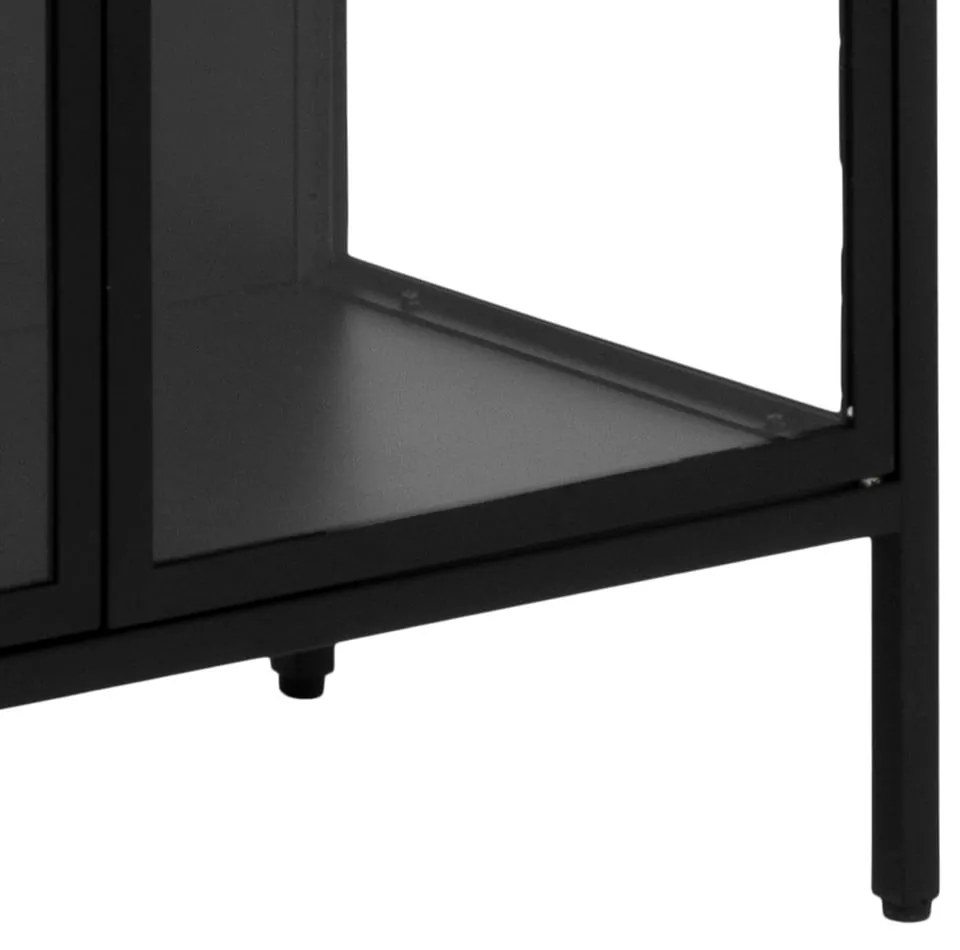 Черен метален шкаф 80x180 cm Newcastle - Actona