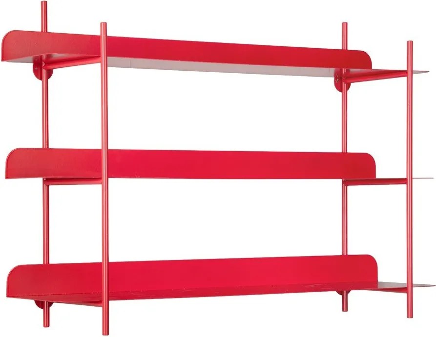 Червен на няколко нива метален стенен рафт 60 cm Cool Retro – PT LIVING