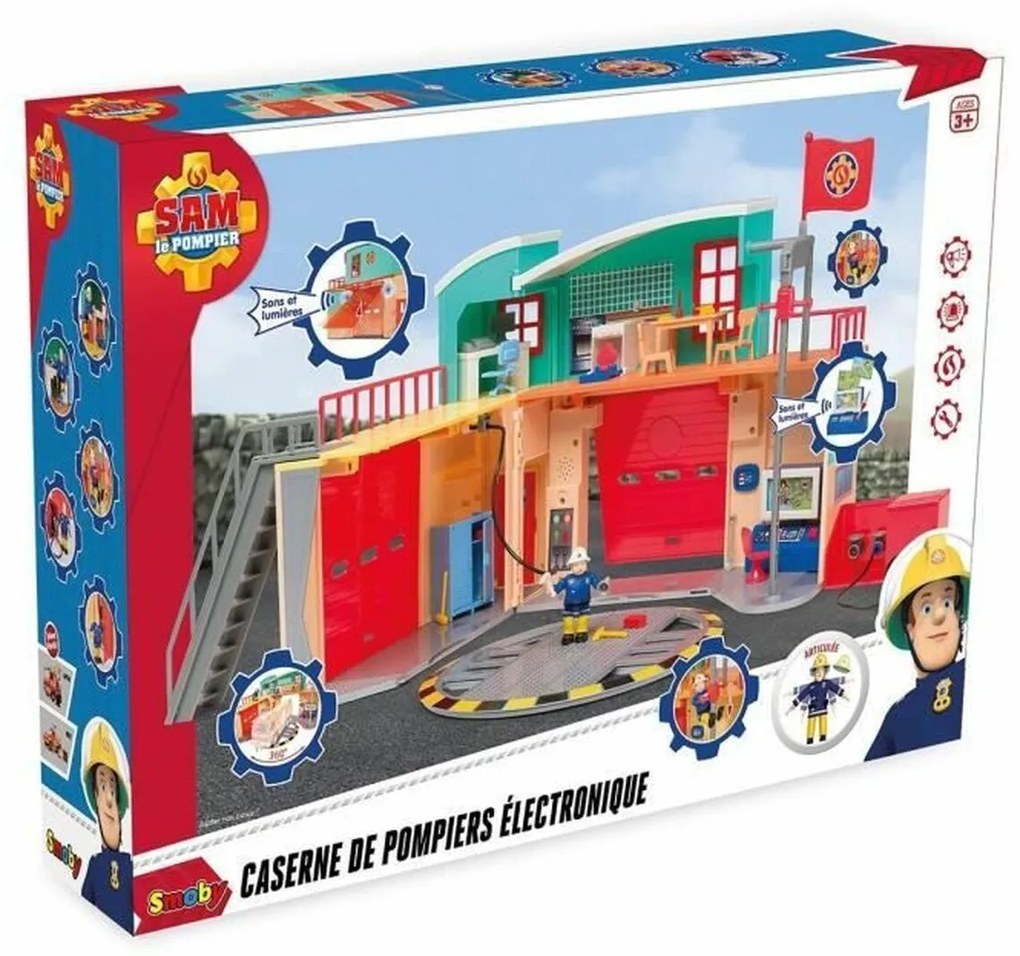 Playset Smoby Caserne de Pompiers Électronique