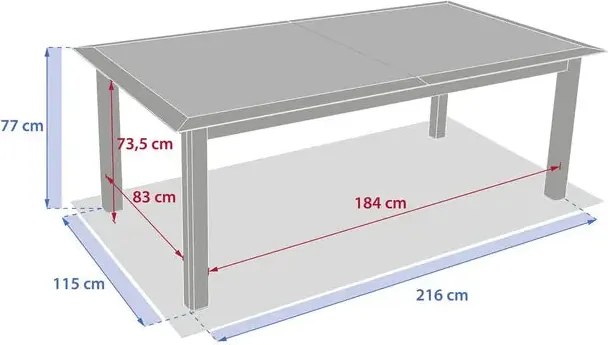 Градинска маса Hesperide Allure