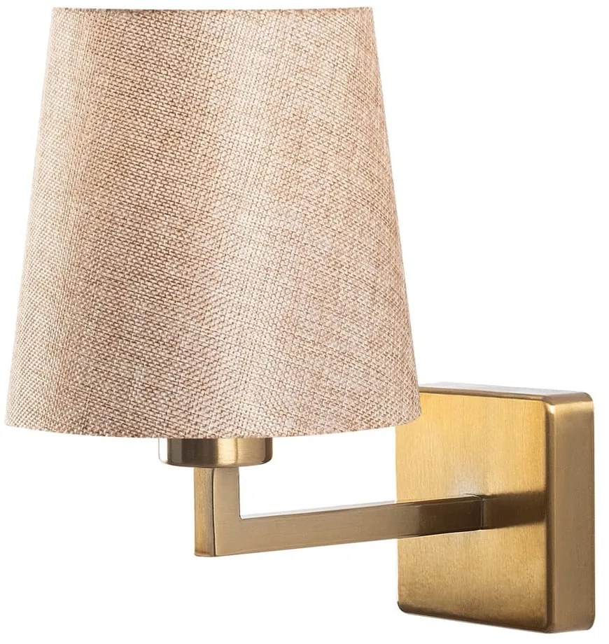 Бежова/ в златист цвят стенна лампа ø 18 cm Profil – Opviq lights