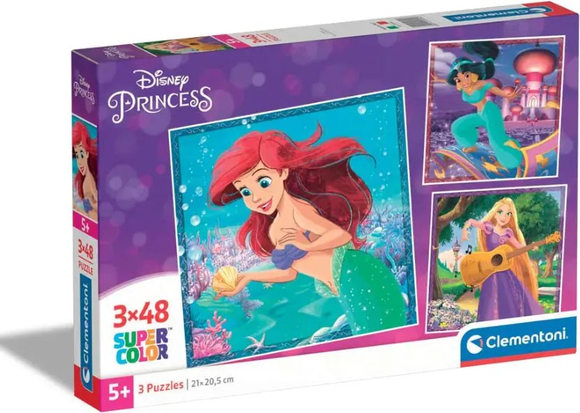 Clementoni - Пъзел Disney Princess 25304 3х48ч.