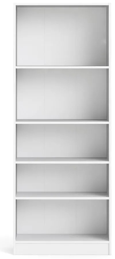 Бял шкаф за книги 79x203 cm Basic - Tvilum