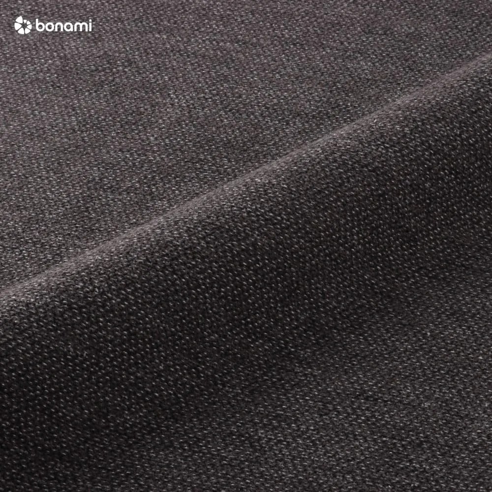 Тъмносиво двойно тапицирано легло с място за съхранение с включена подматрачна рамка 160x200 cm Garance – Bobochic Paris