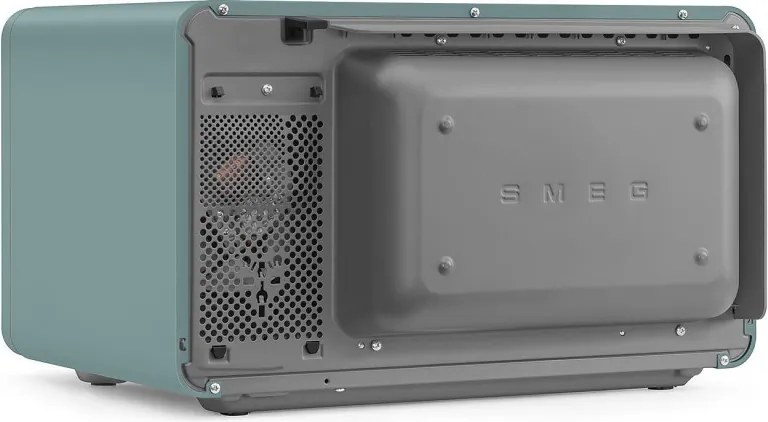 Комбинирана микровълнова фурна с горещ въздух SMEG Collezione MOC02EGMEU, 900W, 27 л, 25 програми, Плавно затваряне, Индивидуални настройки, Зелен