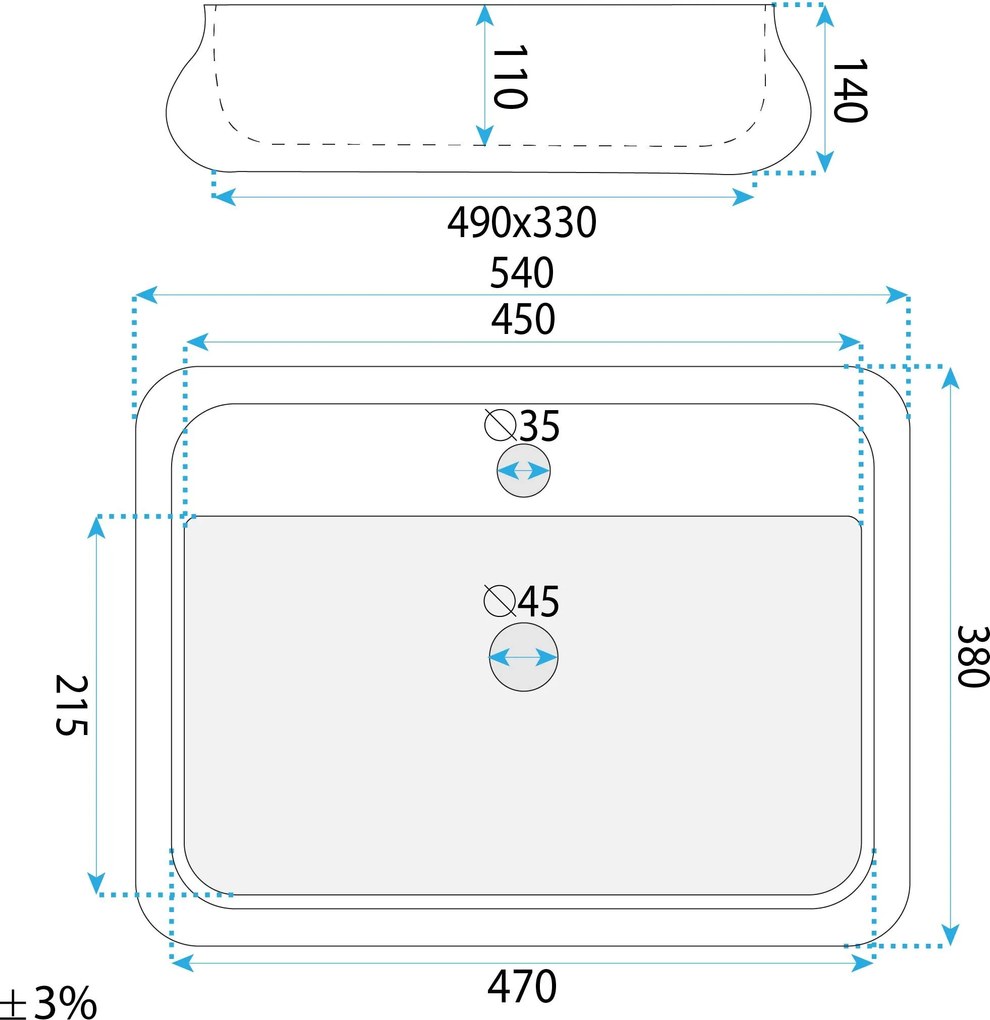 Умивалник за плот Rea Castel