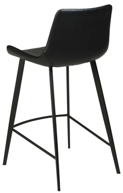 Бар стол от черна изкуствена кожа Hype - DAN-FORM Denmark