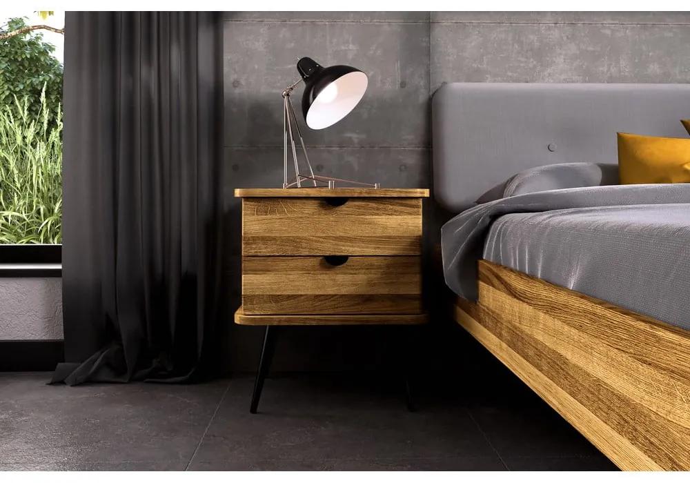 Нощно шкафче от дъбова дървесина в естествен цвят Kula - The Beds