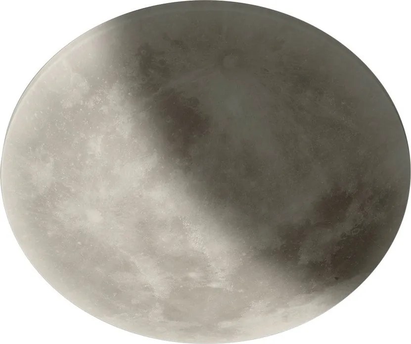 Светлосива LED детска лампа за таван с абажур от акрилно стъкло ø 40 cm Lunar – Trio
